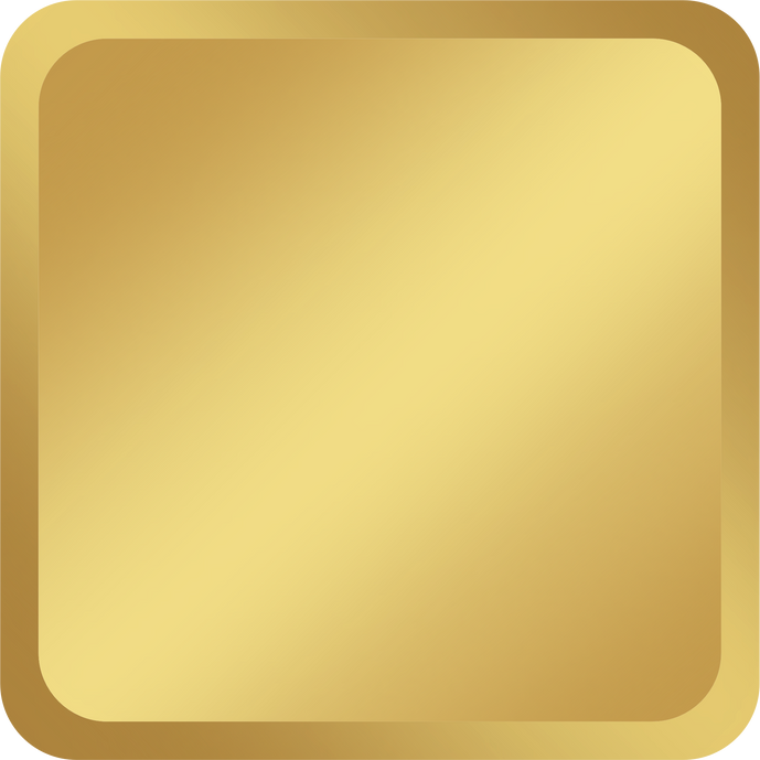 rectangle gold badge